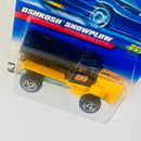 2000 Hot Wheels Oshkosh Snowplow 233 amarillo SB base ZAMAC