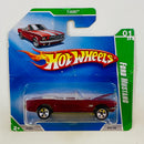 2009 Hot Wheels Treasure Hunts T-Hunt 65 Ford Mustang Convertible rojo metálico 5SP base ZAMAC