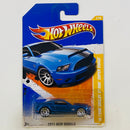 2011 Hot Wheels HW Racing 10 Ford Shelby GT-500 Super Snake Mustang azul metálico 10SP Primera Edición