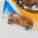 2012 Hot Wheels New Models Growler marrón OH5 base ZAMAC Primera Edición