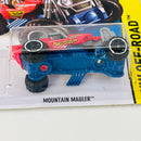 2014 Hot Wheels ERROR de FÁBRICA Off-Road Mountain Mauler rojo 6SP Primera Edición - Ensamblaje Unspun