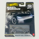 2026 Hot Wheels Premium Fast & Furious 25th Anniversary Rápidos y Furiosos Nissan 350Z Custom gris Llantas de Goma RR