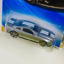 2010 Hot Wheels New Models 10 Ford Shelby GT500 Mustang plata metálico PR5 Primera Edición
