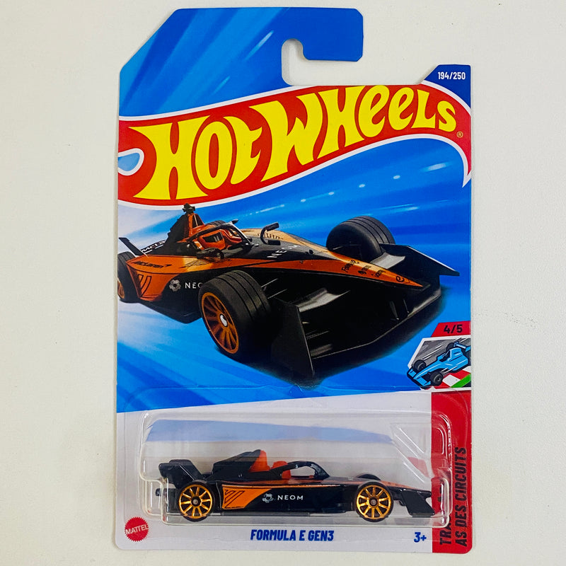 2025 Hot Wheels Track Aces NEOM McLaren Formula E Gen3 negro 10SP