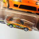 2026 Hot Wheels Premium CHASE Fast & Furious 25th Anniversary Rápidos y Furiosos Toyota Supra naranja Spectraflame Llantas de Goma RR