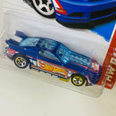 2013 Hot Wheels HW Racing 13 Ford Mustang GT azul 5SP Primera Edición - Detalle Burbuja