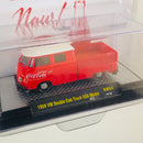 2018 M2 Machines Coca Cola Coke Limited Edition 1/4,800 Hobby Exclusive Volkswagen 1959 VW Double Cab Truck USA Model RW04 rojo Llantas de Goma