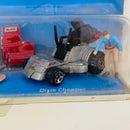 1997 Hot Wheels Action Pack Home Improvement Mejorando la Casa Diorama Set - 33 Ford Convertible, Dixie Chopper