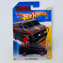 2011 Hot Wheels New Models Los Magníficos The A Team Van 1983 GMC Vandura negro 5SP Primera Edición - Detalle Burbuja