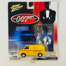 2002 Johnny Lightning 40th Anniversary James Bond 007 The Living Daylights Red Crescent Ambulance 1980 GMC Vandura amarillo Llantas de Goma - Detalle Burbuja
