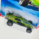 2010 Hot Wheels Race World Underground Enforcer verde metálico 5SP base ZAMAC