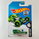 2017 Hot Wheels Factory Sealed Fright Cars Fangula verde 5SP con SK5 base ZAMAC
