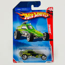 2010 Hot Wheels Race World Underground Enforcer verde metálico 5SP base ZAMAC