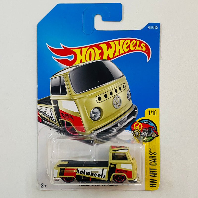 2017 Hot Wheels HW Art Cars Volkswagen T2 Pickup beige MC5 Primera Edición