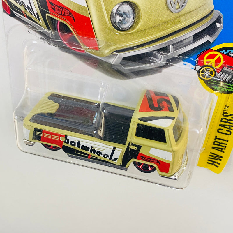 2017 Hot Wheels HW Art Cars Volkswagen T2 Pickup beige MC5 Primera Edición