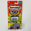 2002 Matchbox Across America 50th Birthday Series Washington Ambulance plata - Incluye Placa de Auto