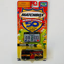 2002 Matchbox Across America 50th Birthday Series Oregon Dennis Sabre Fire Truck negro - Incluye Placa de Auto