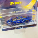 2024 Greenlight Michelin 135 Years Anniversary 2021 Ford GT azul Llantas de Goman