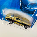 2008 Hot Wheels All Stars 63 Split Window Corvette Chevrolet dorado 5SP - Detalle Burbuja