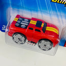 2005 Hot Wheels First Editions Blings Quadra Sound 035 rojo Bling Primera Edición