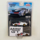 2022 Mini GT MiJo Exclusives 1:64 Limited Edition 1/3000 Ford GT 2021 Heritage Edition blanco Llantas de Goma