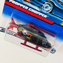 2000 Hot Wheels Propper Chopper 241 negro con Hélices Rotativas