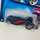 2004 Hot Wheels First Editions Hardnoze Grandy Lusion 017 azul metálico 5SP Primera Edición