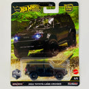 2025 Hot Wheels Premium CHASE Car Culture HW Off Road 2024 Toyota Land Cruiser negro Llantas de Goma RR Primera Edición – Premium CHASE de Edición Limitada
