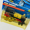 2000 Hot Wheels Rail Rodder 221 negro MGW base ZAMAC