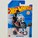 2025 Hot Wheels Honda VFR750R RC30 blanco MCCR Primera Edición