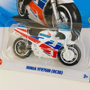 2025 Hot Wheels Honda VFR750R RC30 blanco MCCR Primera Edición