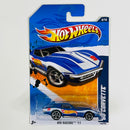 2011 Hot Wheels HW Racing 69 Corvette Chevrolet azul MC5