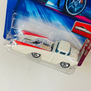 2004 Hot Wheels First Editions Crooze Bedtime Dodge Sweptside Pickup 052 blanco 5SP Primera Edición