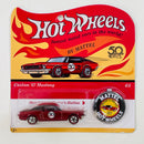 2018 Hot Wheels 50th Anniversary Originals Custom 67 Ford Mustang rojo spectraflame Redline RL base ZAMAC