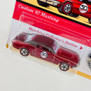 2018 Hot Wheels 50th Anniversary Originals Custom 67 Ford Mustang rojo spectraflame Redline RL base ZAMAC