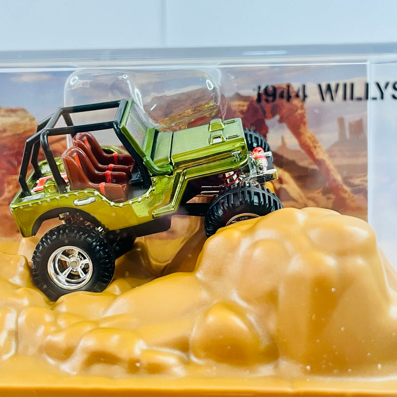 2021 Hot Wheels RLC Jeep 1944 Willys MB Exclusivo Red Line Club verde spectraflame Llantas de Goma RR Primera Edición