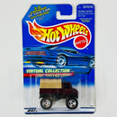 2000 Hot Wheels Virtual Collection Mercedes Benz Unimog granate SB base ZAMAC