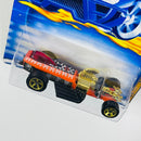 2001 Hot Wheels Skull & Crossbones Rigor Motor 069 naranja 5SP