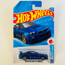 2026 Hot Wheels HW J-Imports Nissan Skyline GT-R BNR34 azul metálico 6SP