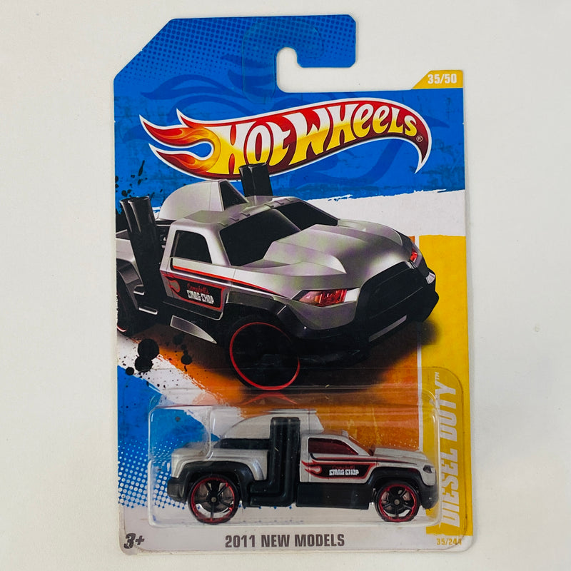 2011 Hot Wheels New Models Diesel Duty gris con negro OH5 Primera Edición