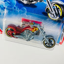 2010 Hot Wheels Race World Highway OCC Splitback rojo con flamas MC3 base ZAMAC