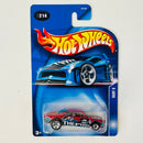2003 Hot Wheels Vairy 8 Chevrolet Corvair 214 rojo 5SP base ZAMAC