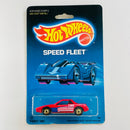 1987 Hot Wheels Speed Fleet Pontiac Fiero 2M4 rojo HO base ZAMAC