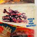 1995 Hot Wheels Road Wars Maniax King Wrex Set - Incluye Lanzador de Batalla y Accesorios