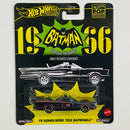 2025 Hot Wheels Premium Pop Culture Batman Classic TV Series Batmobile azul oscuro metálico Llantas de Goma RR