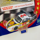 2000 Hasbro Winners Circle NASCAR Lifetime Series Tony Stewart 44 Shell Pontiac Grand Prix blanco con negro Llantas Goodyear