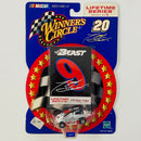 2001 Hasbro Winners Circle NASCAR Lifetime Series Tony Stewart 1995 Beast Midget blanco Llantas Hoosier