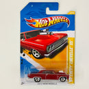 2012 Hot Wheels New Models 64 Chevy Chevelle SS rojo metálico 5SP Primera Edición