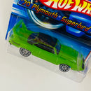 2006 Hot Wheels Muscle Mania 70 Plymouth Superbird 001 verde 10SP Primera Edición