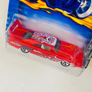 2003 Hot Wheels Final Run Dodge Charger Daytona 1969 198 rojo con flamas 5SP Última Producción